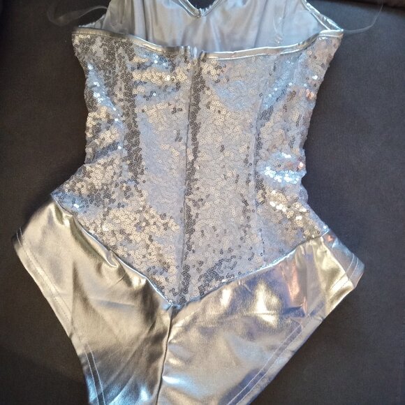 Silver sequin bodysuit - Picture 2 of 2